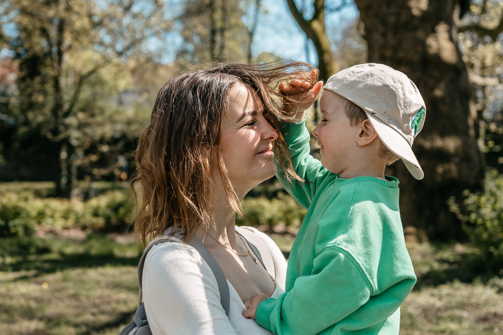 Beispielfoto für Familienfotografie von Mutter mit Sohn